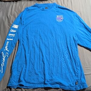 Maui and Sons Vibrant Blue Long Sleeve Tee
